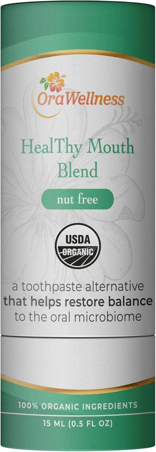 image:imageOraWellness Nut Free Healthy Mouth Blend Organic Toothpaste amp Mouthwash Alternative BrushEco Bamboo Toothbrush with 3 Rows to Reduce Gum Disease Promote Healthy Teeth and Gums