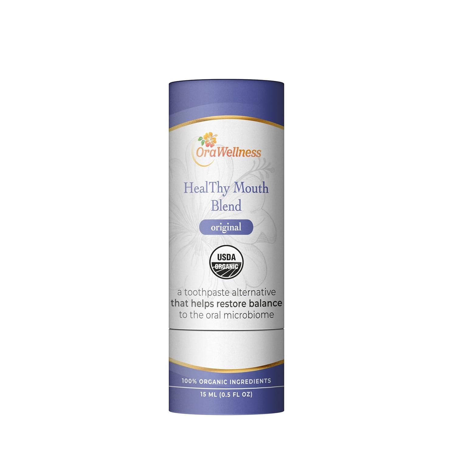 image:imageOraWellness Original Healthy Mouth Blend Organic Toothpaste amp Mouthwash Alternative BrushEco Bamboo Toothbrush with 3 Rows to Reduce Gum Disease Promote Healthy Teeth and Gums