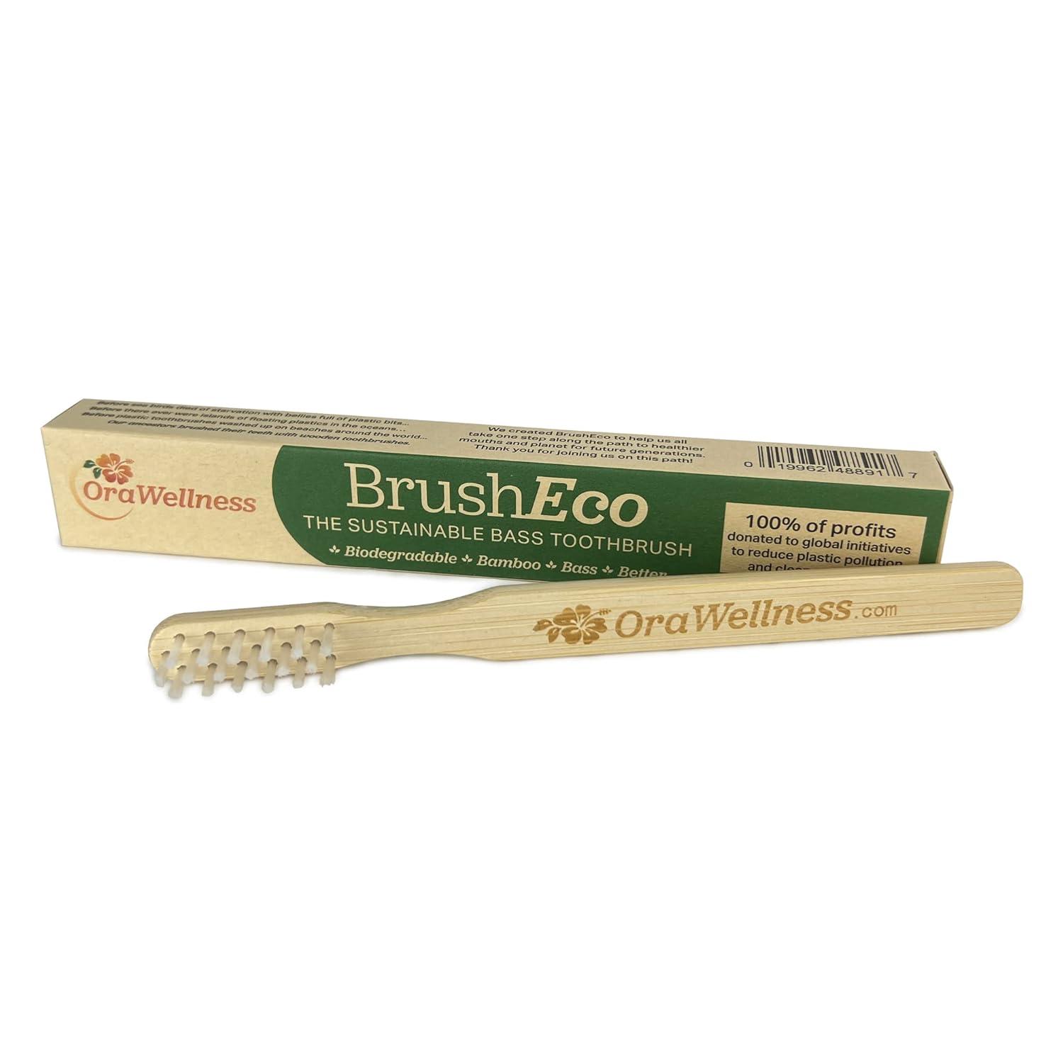image:imageOraWellness Original Healthy Mouth Blend Organic Toothpaste amp Mouthwash Alternative BrushEco Bamboo Toothbrush with 3 Rows to Reduce Gum Disease Promote Healthy Teeth and Gums