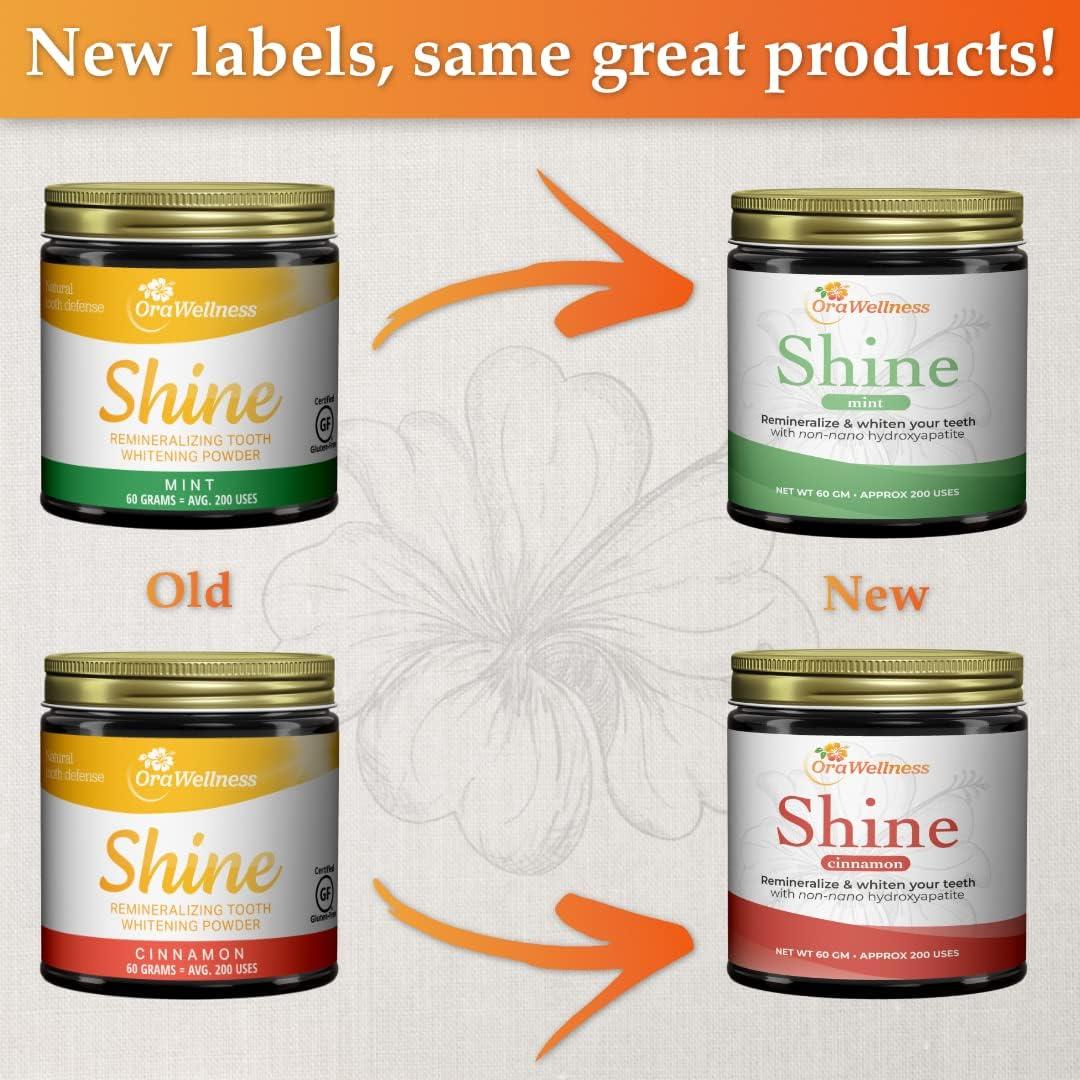 image:imageOraWellness Shine Remineralizing Natural Teeth Whitening Powder in Mint Healthy Mouth Blend Organic Toothpaste amp Mouthwash Alternative Tooth Oil