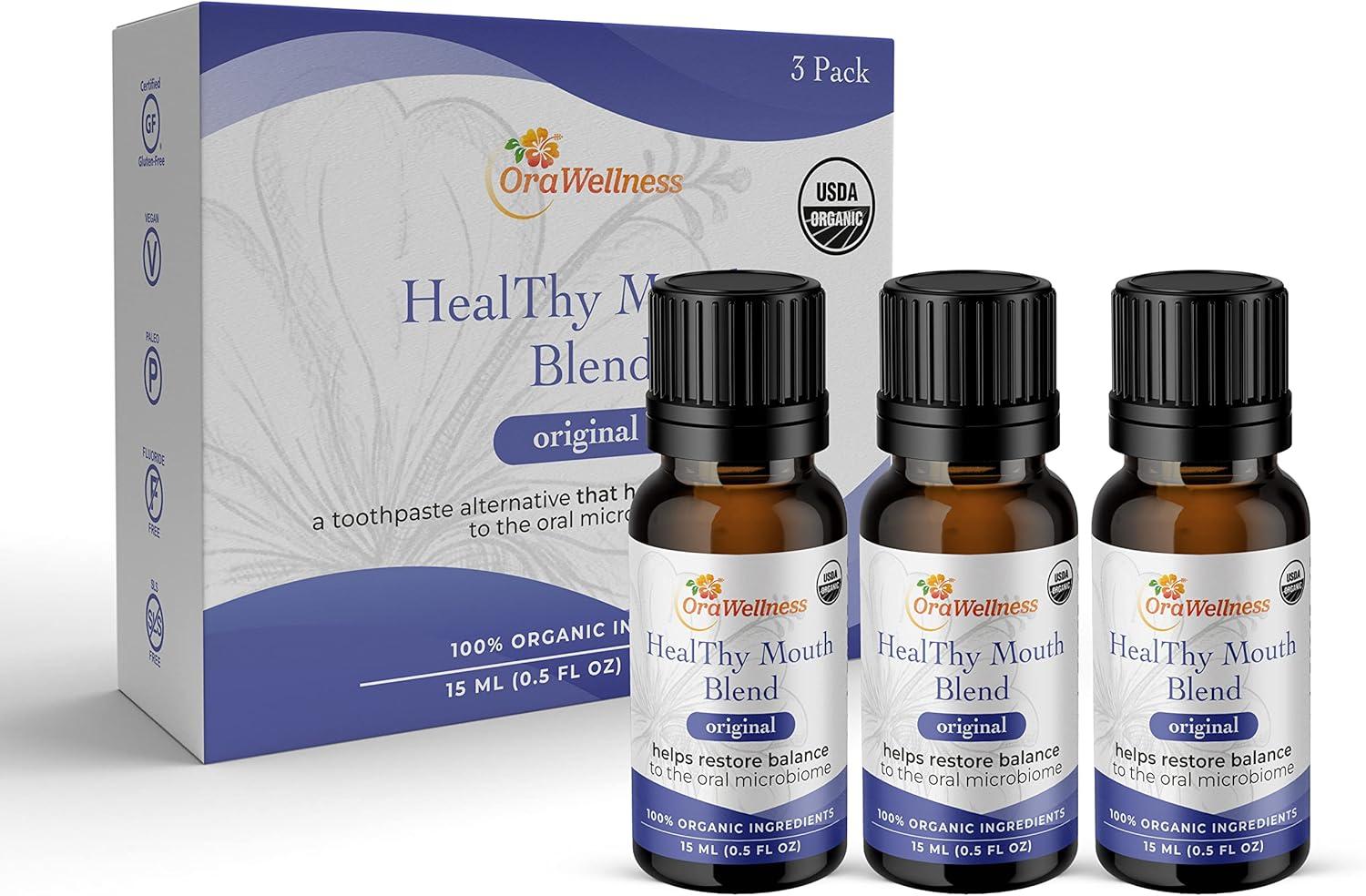 image:imageOraWellness Shine Remineralizing Natural Teeth Whitening Powder in Mint Healthy Mouth Blend Organic Toothpaste amp Mouthwash Alternative Tooth Oil Pack of 3