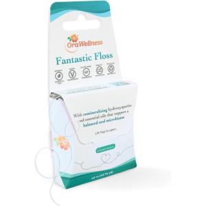 OraWellness Fantastic Floss, Waxed Dental Floss with Hydroxyapatite for Tooth & Gum Repair, Shred Resistant, Gentle & Expanding Alternative to Floss Picks, Pack of 1(131 Foot (Pack of 1))