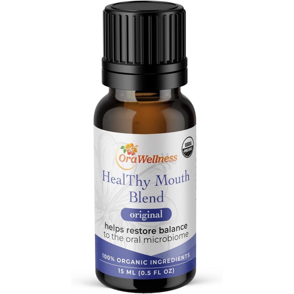 image:imageOraWellness Healthy Mouth Blend Organic Tooth Oil Fluoride Free Made in the USA Toothpaste amp Mouthwash Alternative Tooth Natural Rinse for Healthy Teeth amp Gums for Women Men and Kids Pack of 1Original