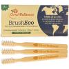 image:imageOraWellness Bamboo Toothbrush Sustainable BrushEco with 3 Rows Biodegradable Wooden Toothbrush for Healthy Mouth Gums amp Teeth Reducing Gum Disease BPA Free amp Made in USA 3 Pack3 Count Pack of 1